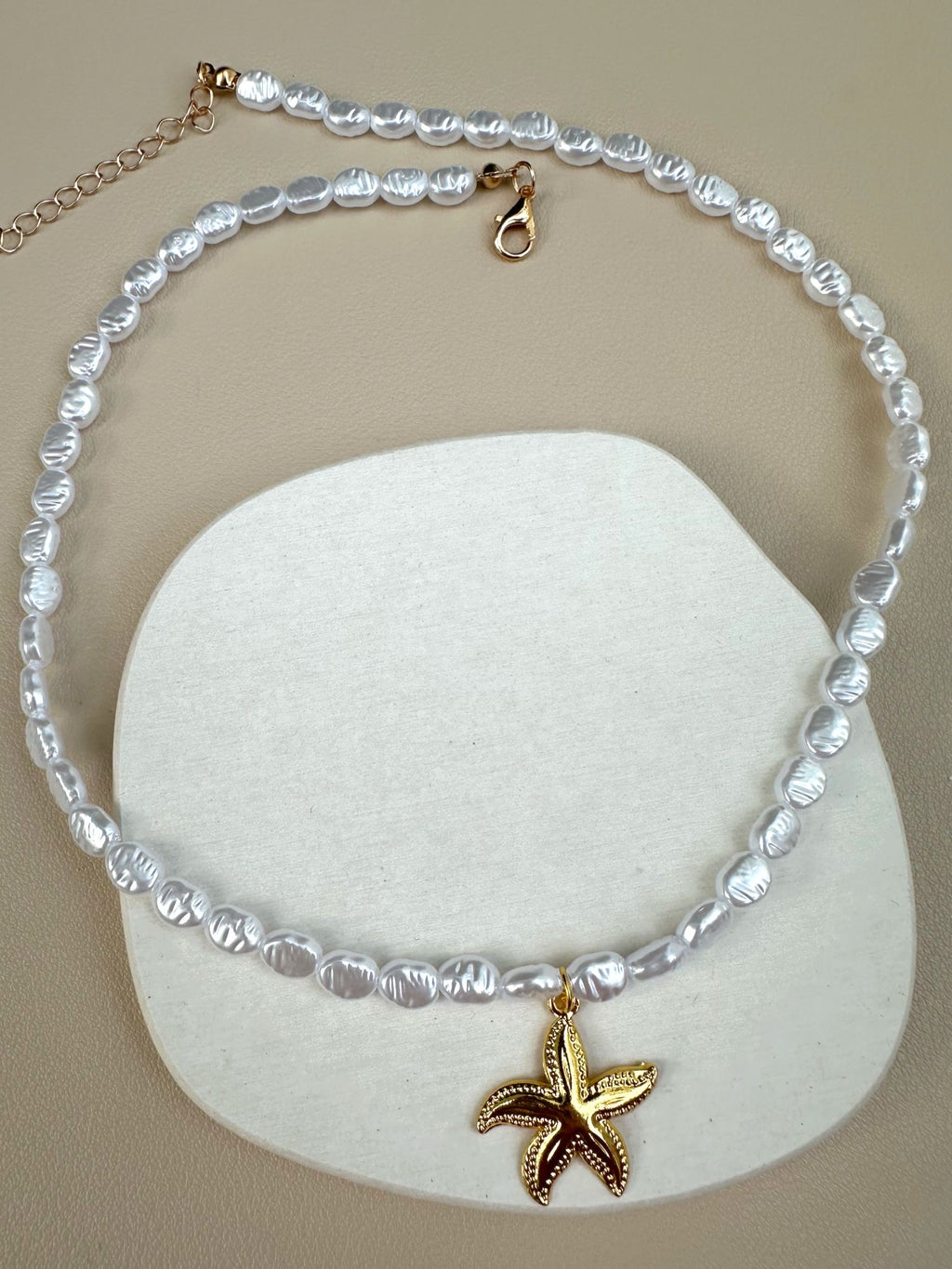 Starfish & Pearl Necklace