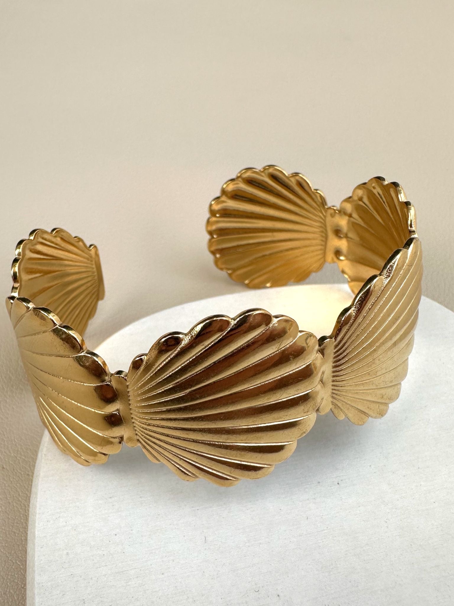 Shell Stainless Steel Bangle