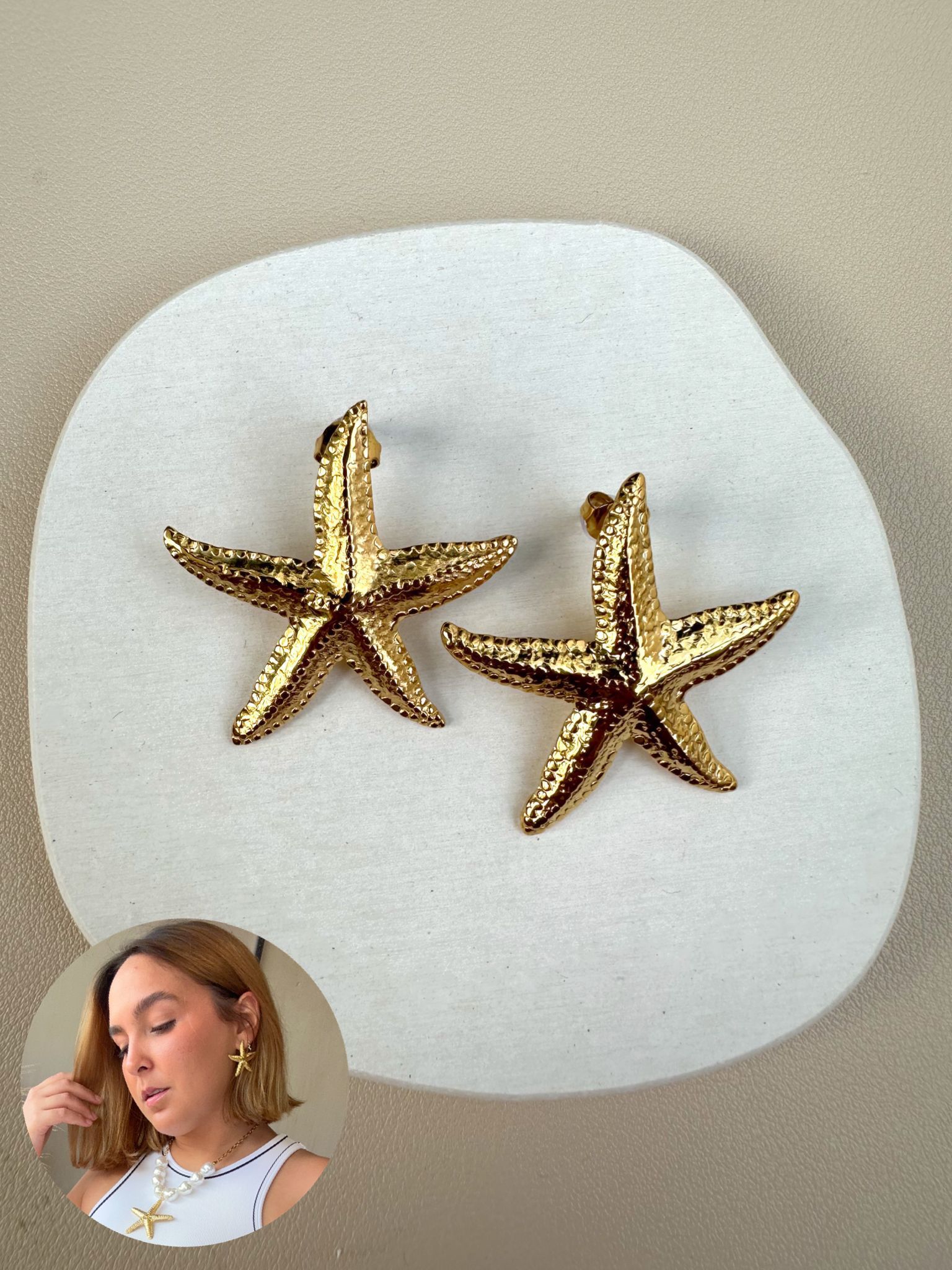 Starfish Steel Earrings