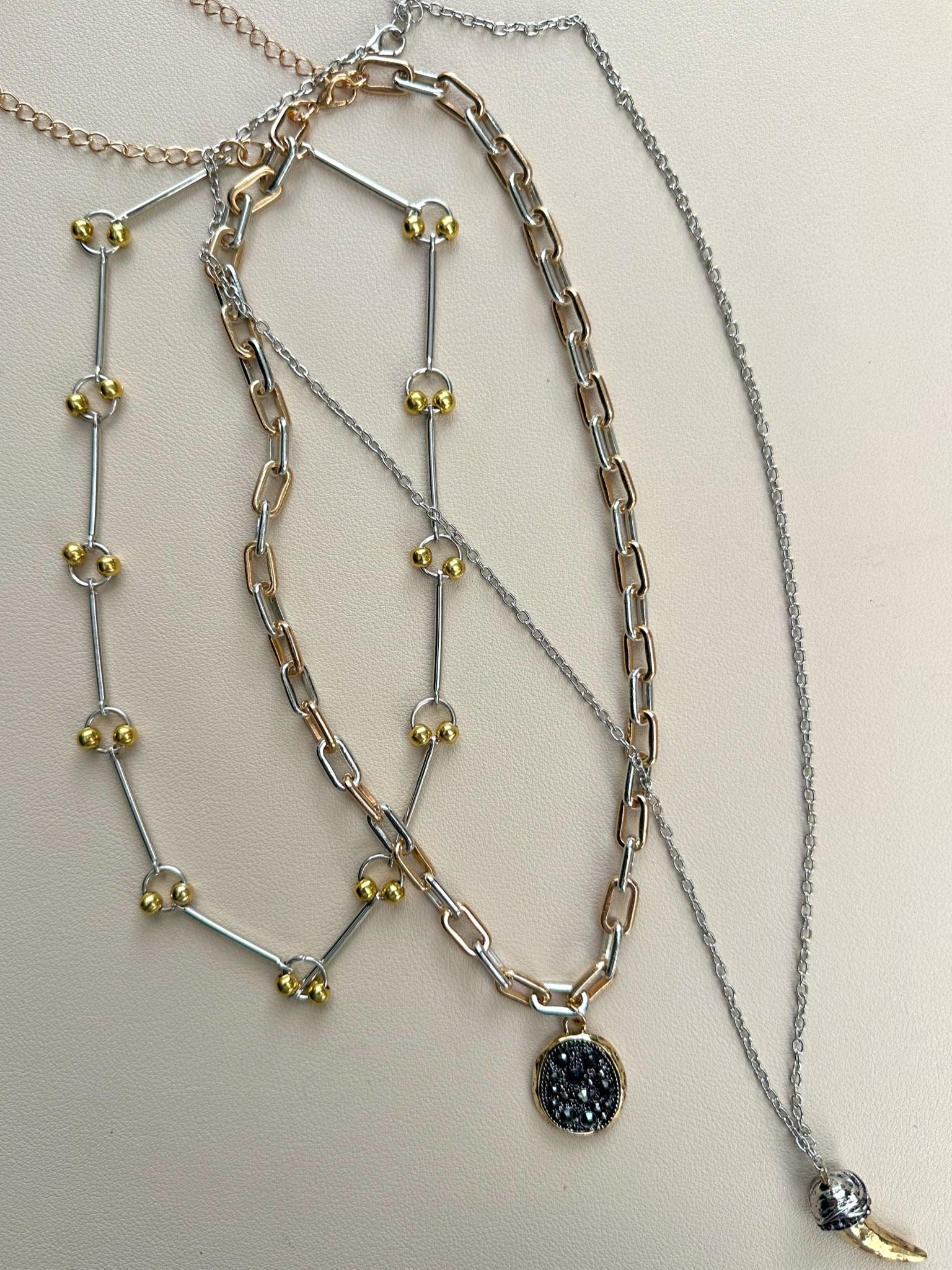 Metal 3 Layer Necklace