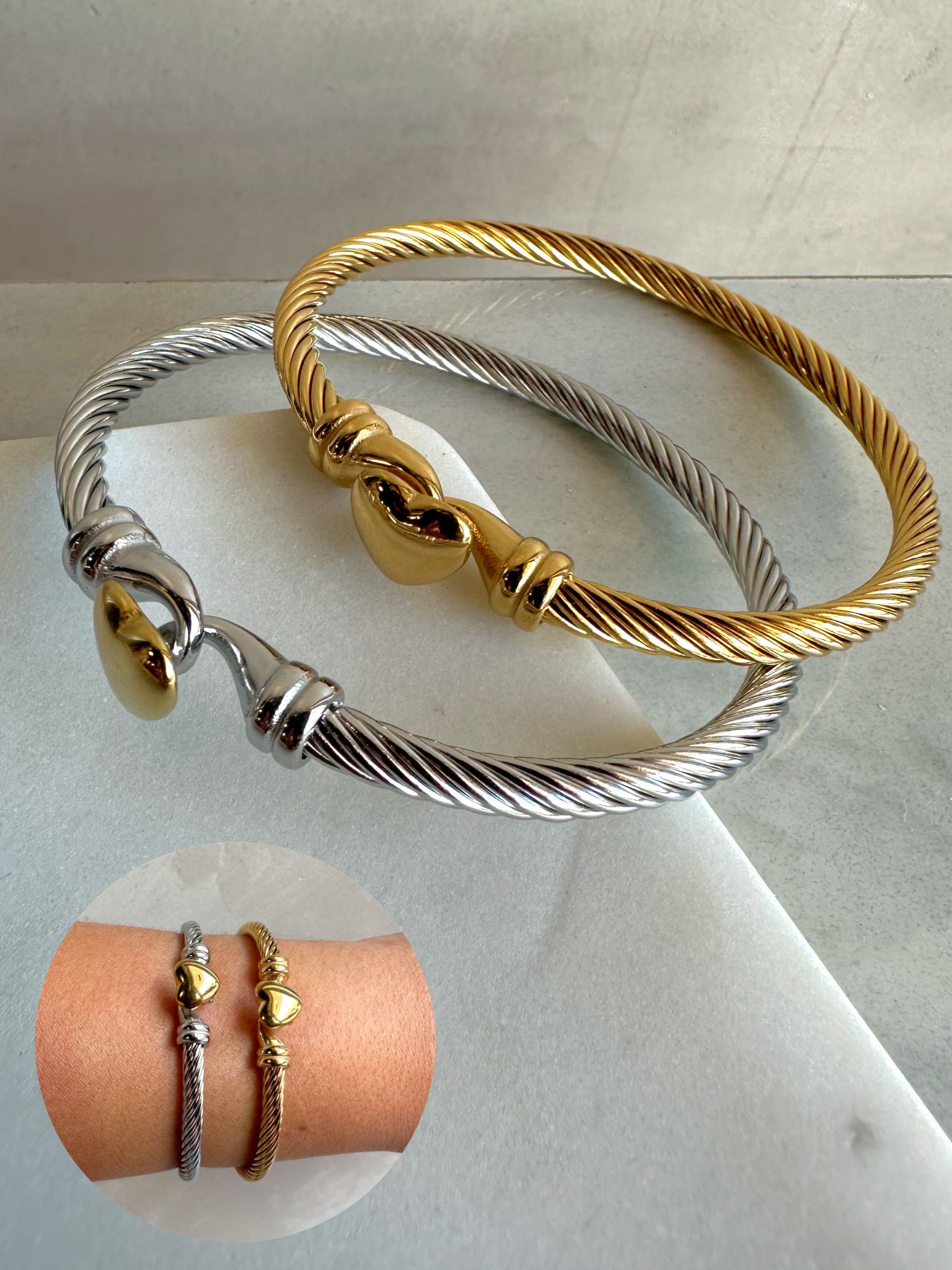 Stainless Steel Cable Bracelet