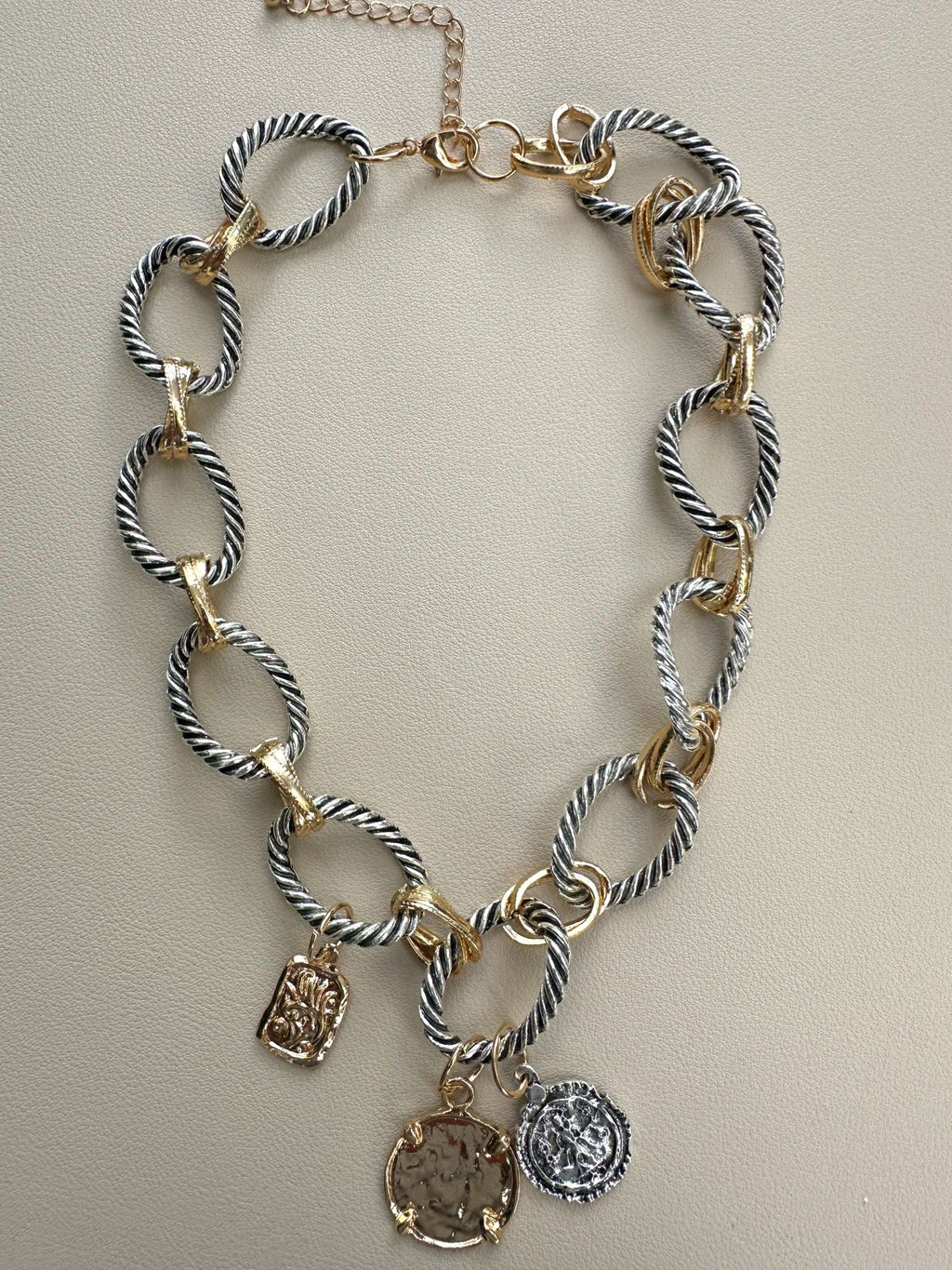 Twisted Two Tone Necklace