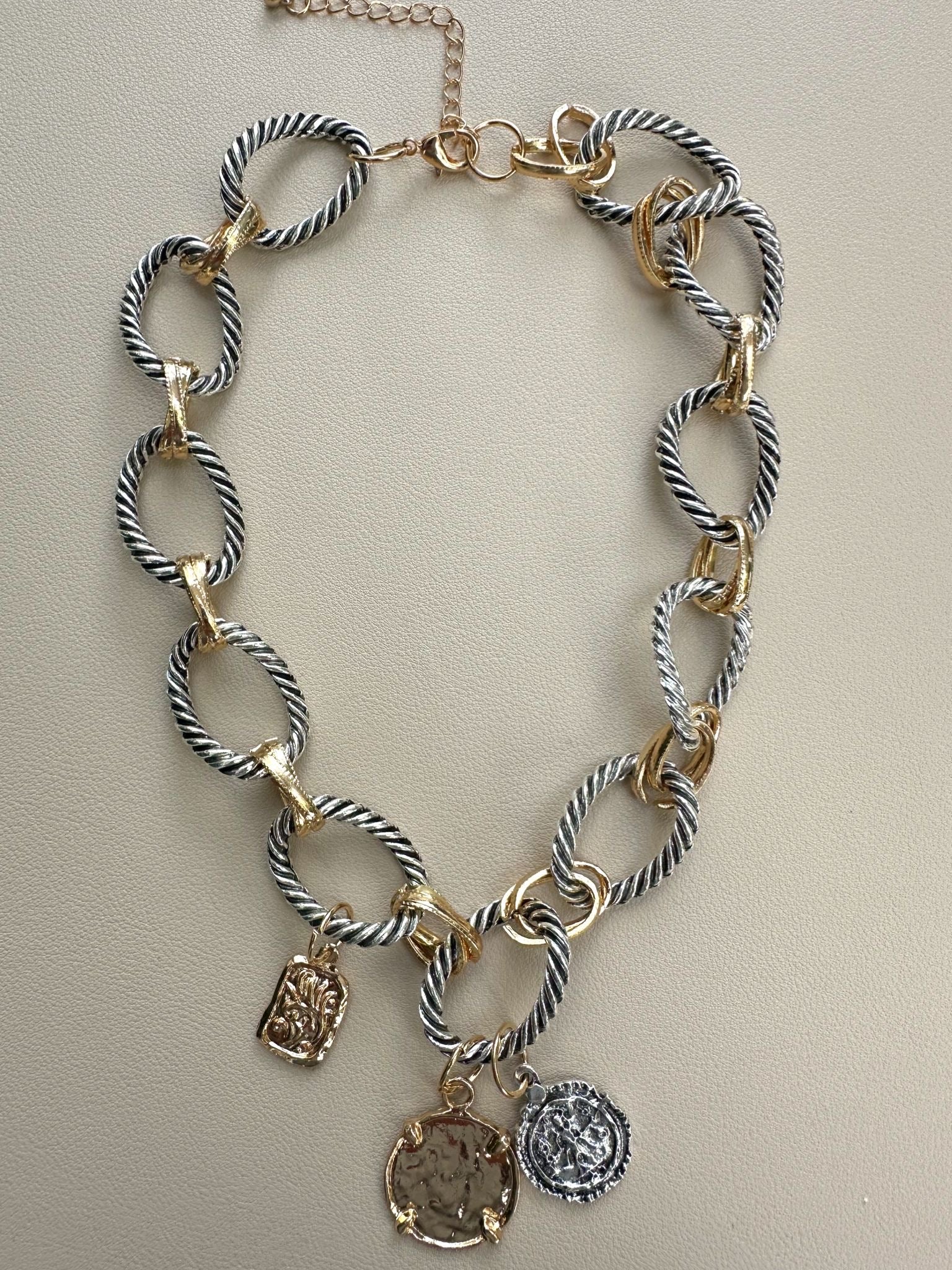 Twisted Two Tone Necklace