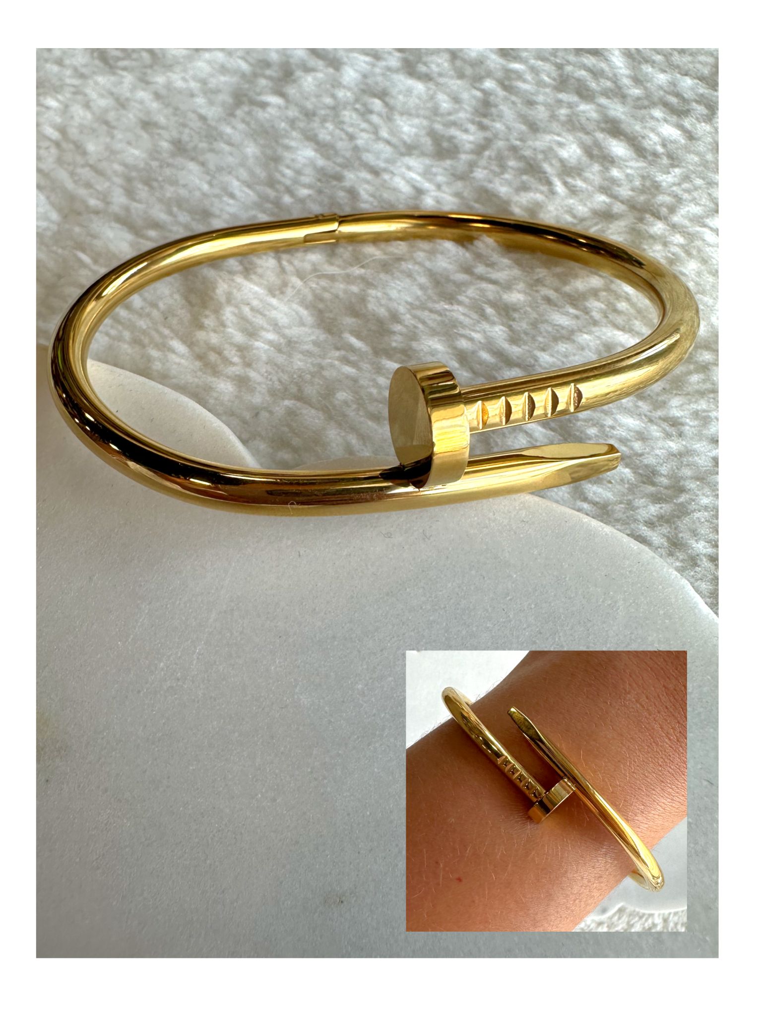 Stainless Steel Nail Bracelet