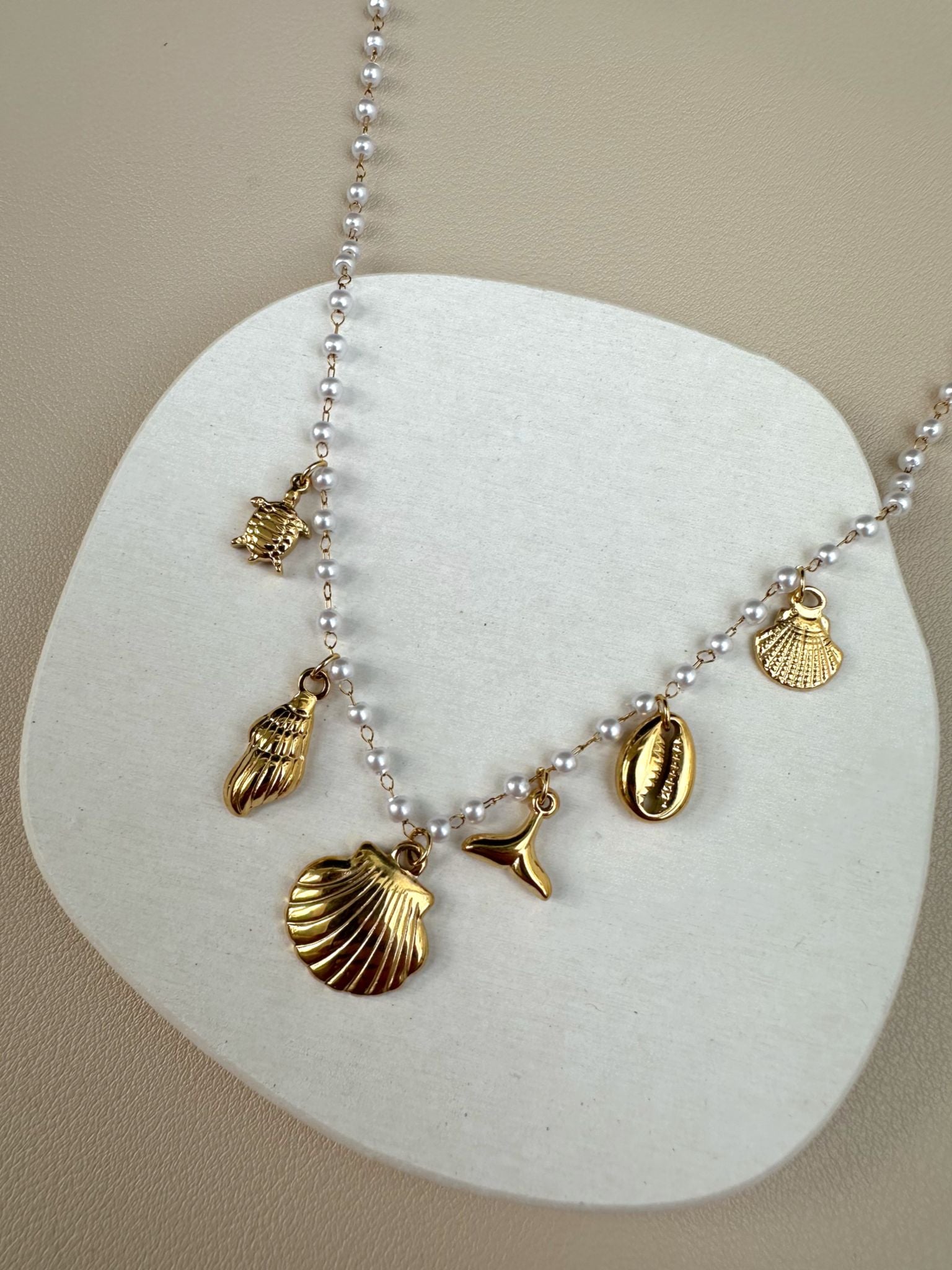 Sea Life Steel Charms Necklace