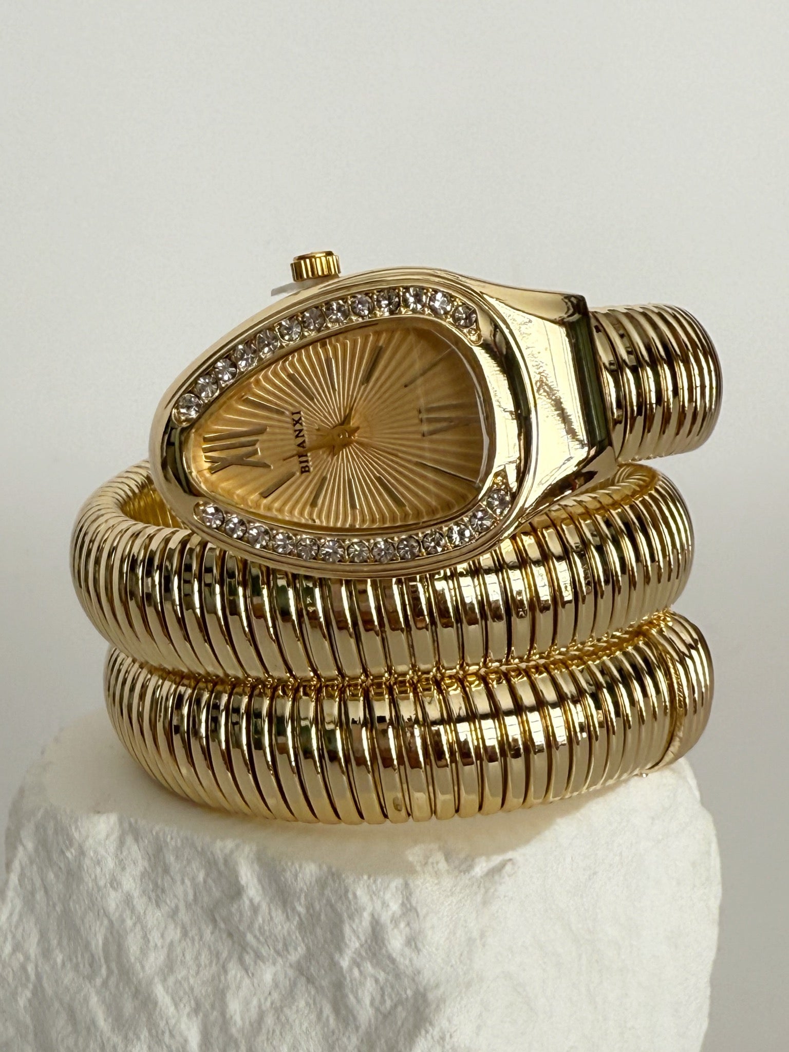 Serpent Gold Watch